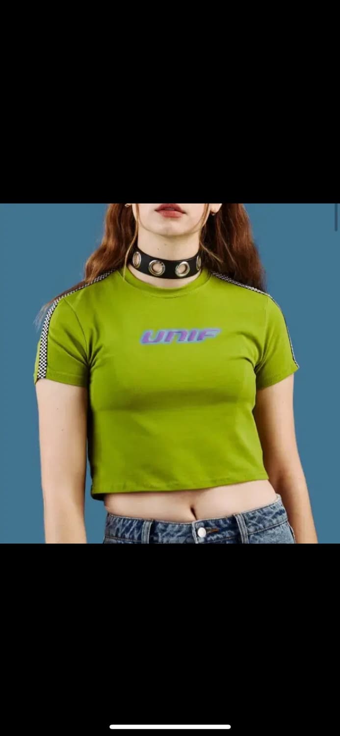 unif 정품 크롭 더비 탑 xs 상품이미지1