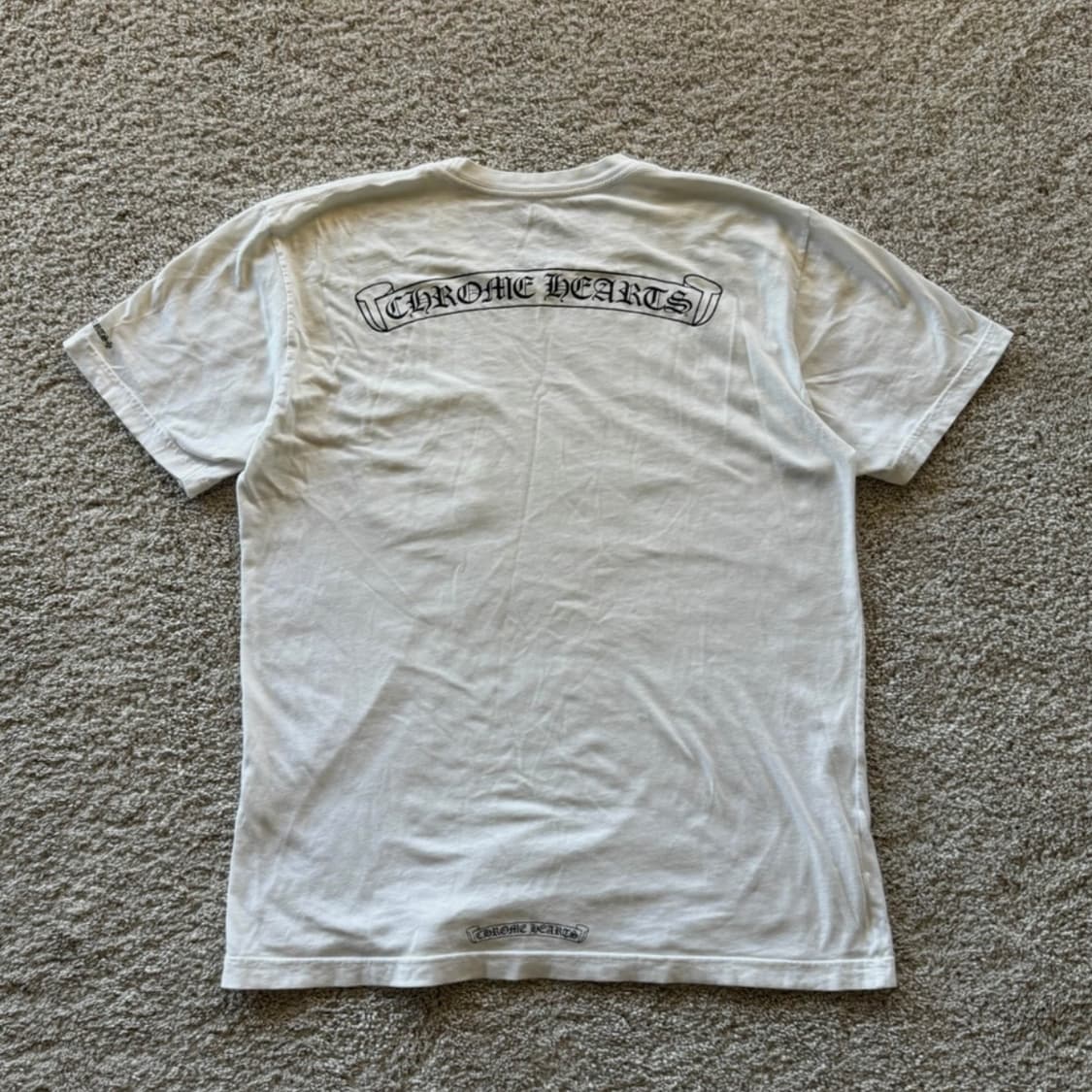 크롬하츠 스크롤 로고 포켓 반팔티 L 상품이미지1