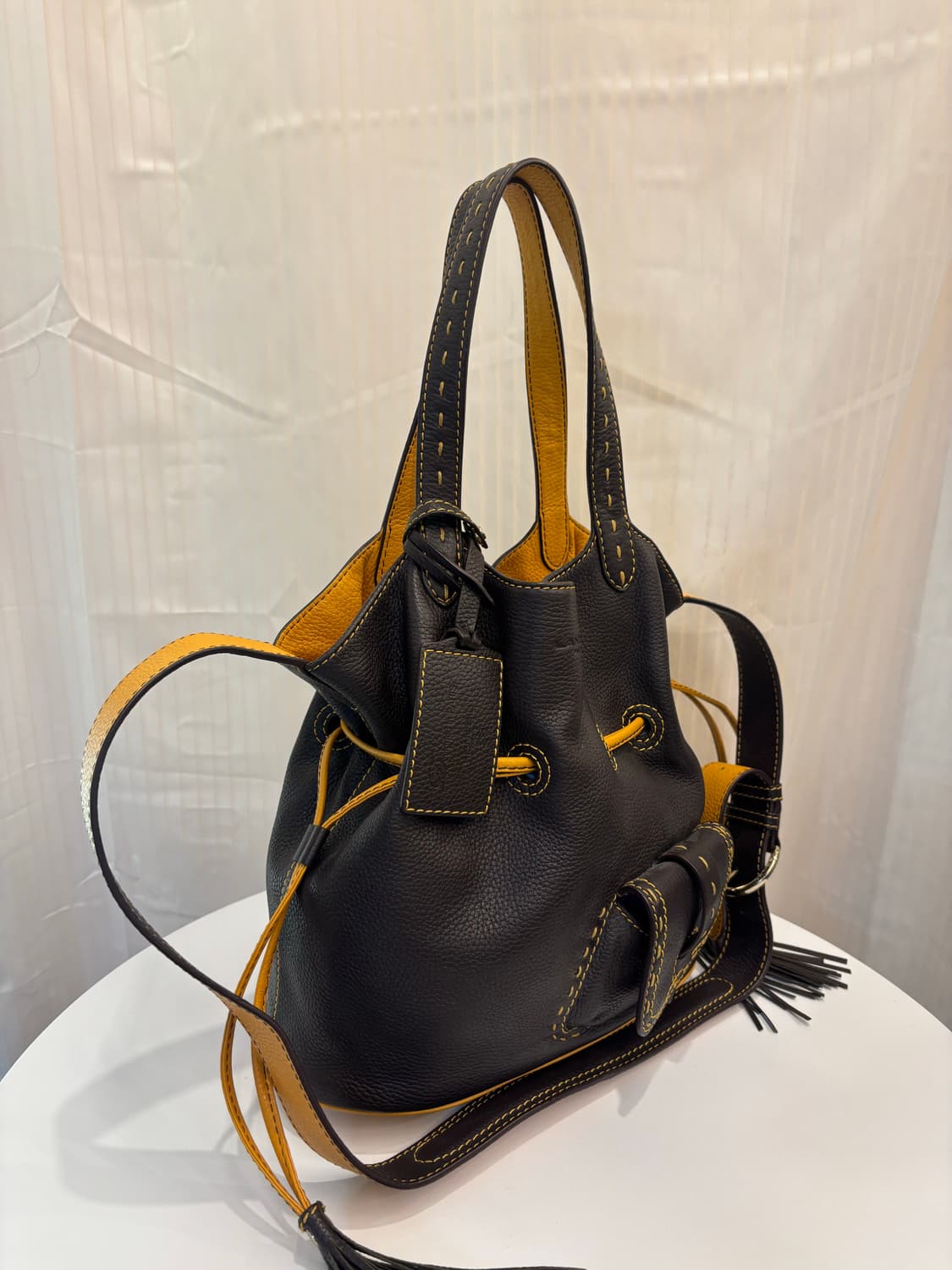 정품 란셀 복조리 숄더 크로스백     상품이미지3