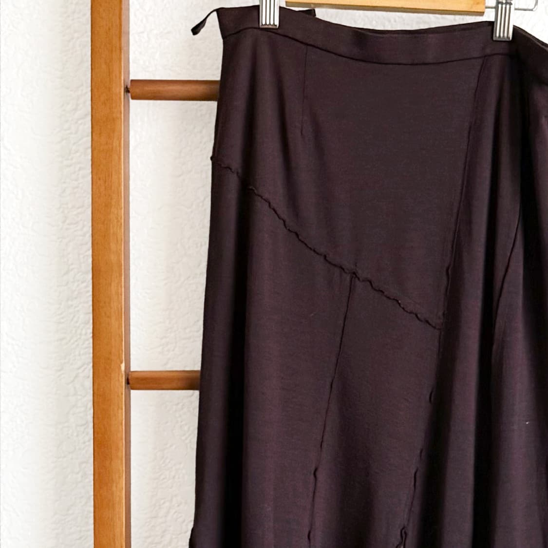 모카 쉐도우 레이어드 울 스커트 상품이미지3