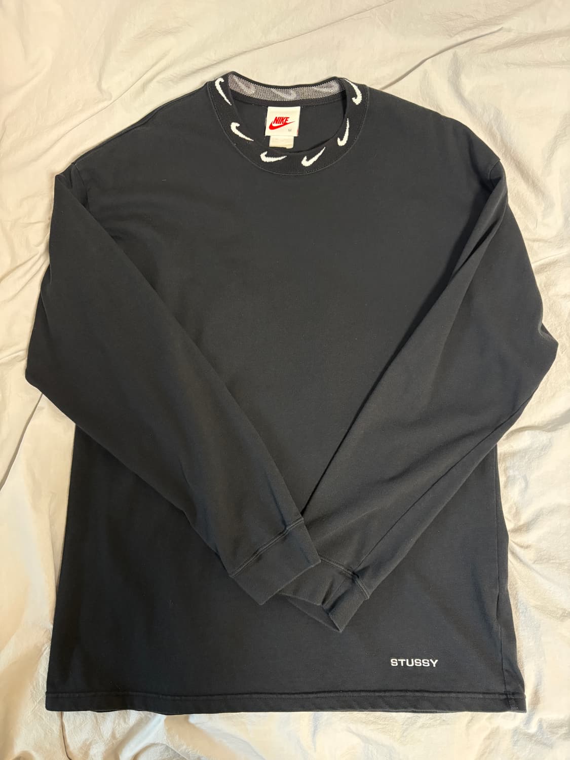 [M] 나이키 X 스투시 롱슬리브 블랙 상품이미지2