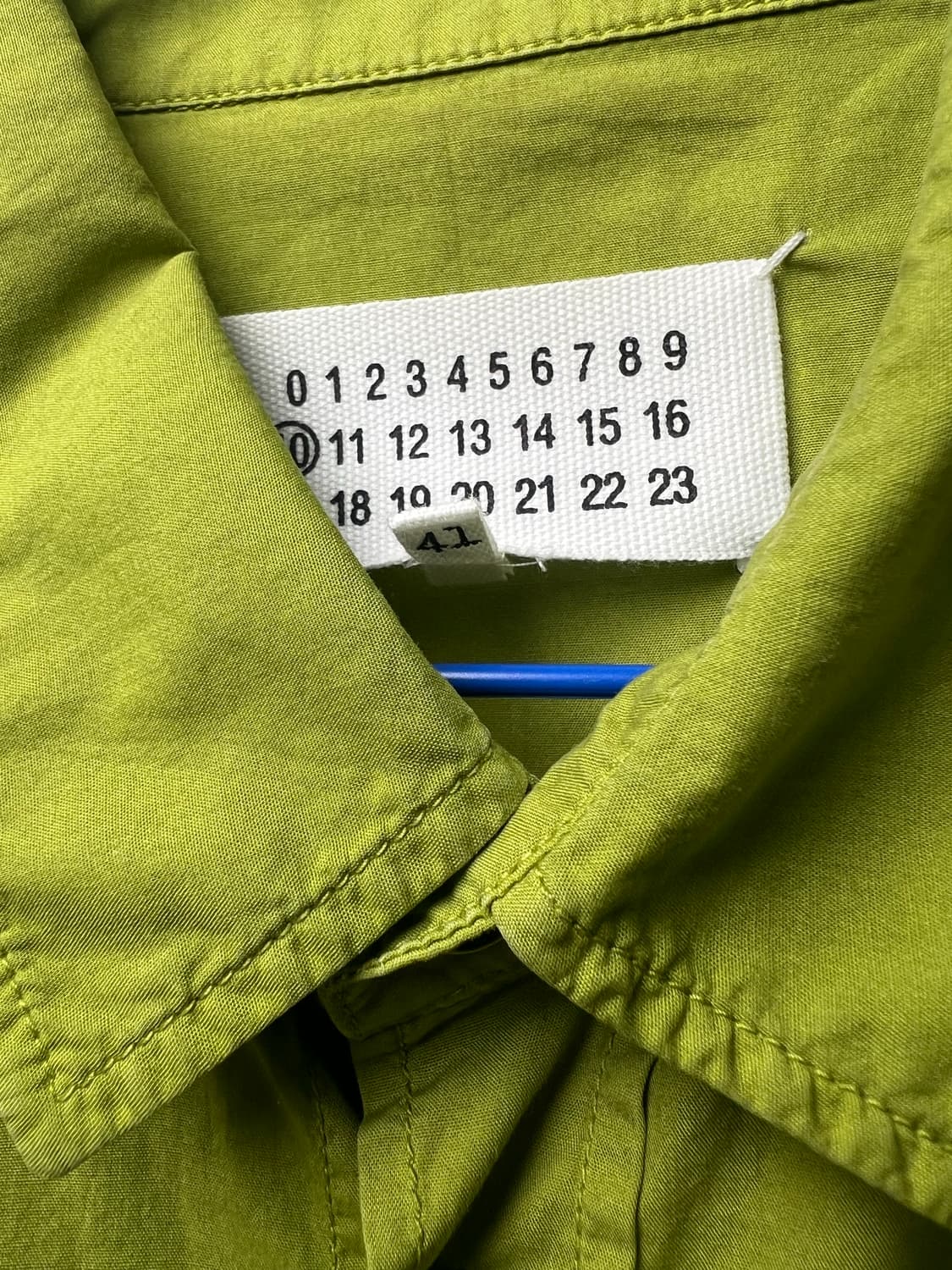 메종 마르지엘라 라임색 셔츠 41사이즈 상품이미지2