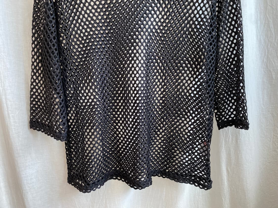 블랙 네트 7부탑(M-L) 상품이미지5