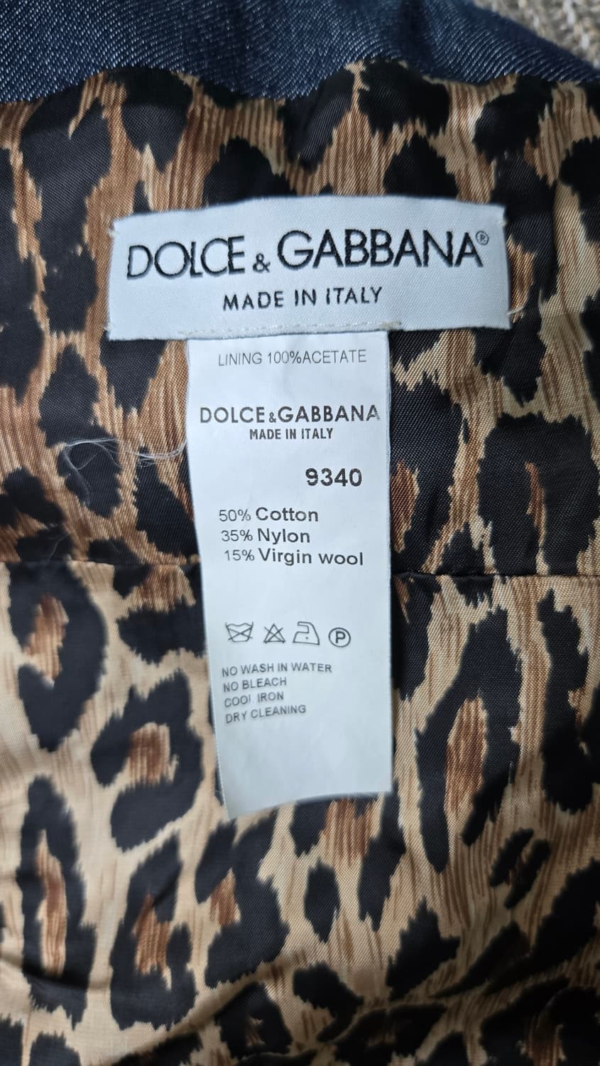 돌체앤가바나 니트카라 데님자켓 상품이미지5