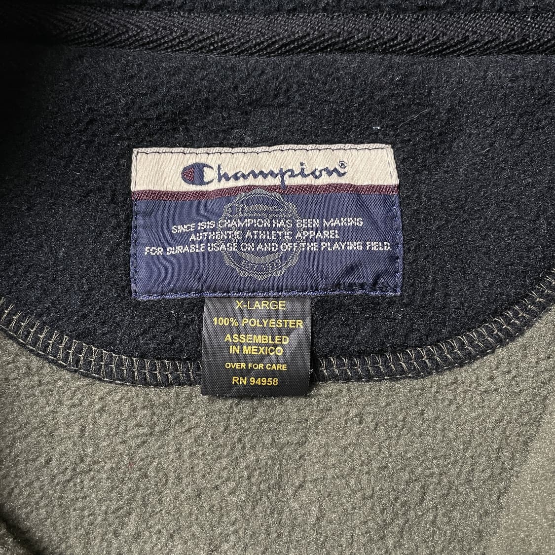 CHAMPION 00s 챔피온 빈티지 카키 플리스 베스트 A00543 상품이미지9