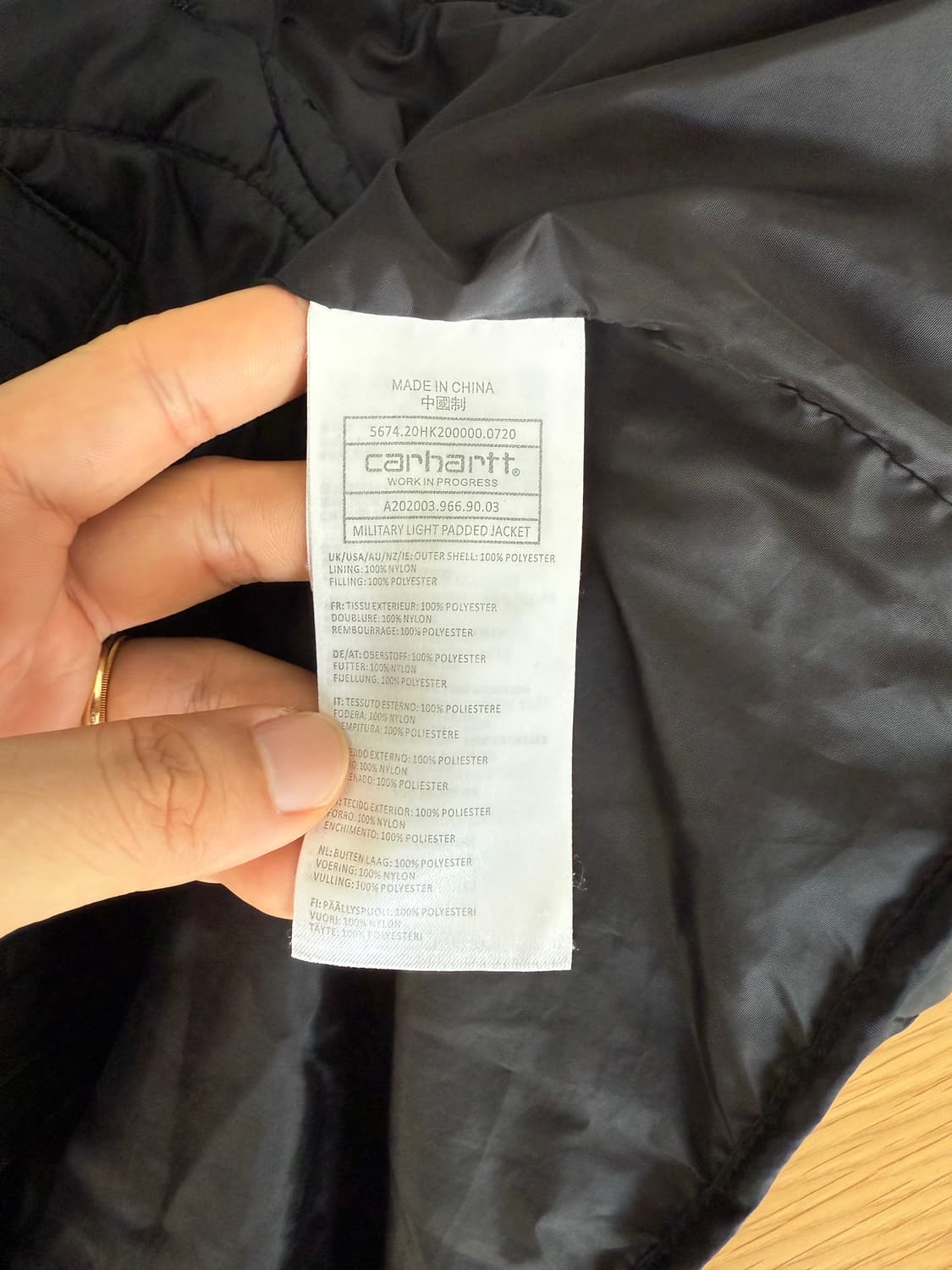 칼하트(Carhartt) 누빔 내피 자켓 상품이미지7