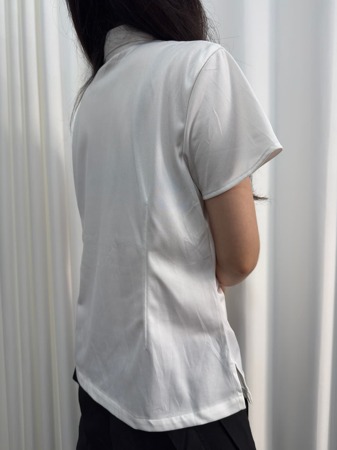 white shirring shirt 상품이미지3