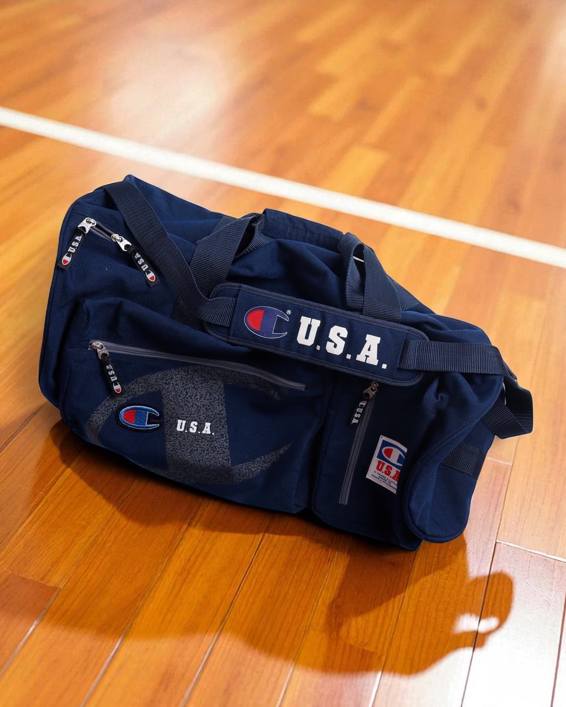 [CHAMPION] 올드스쿨 USA 로고 보스턴 백 상품이미지1
