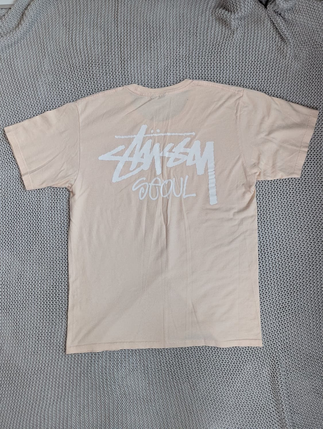 STUSSY 스투시 반팔티 핑크 M 상품이미지1