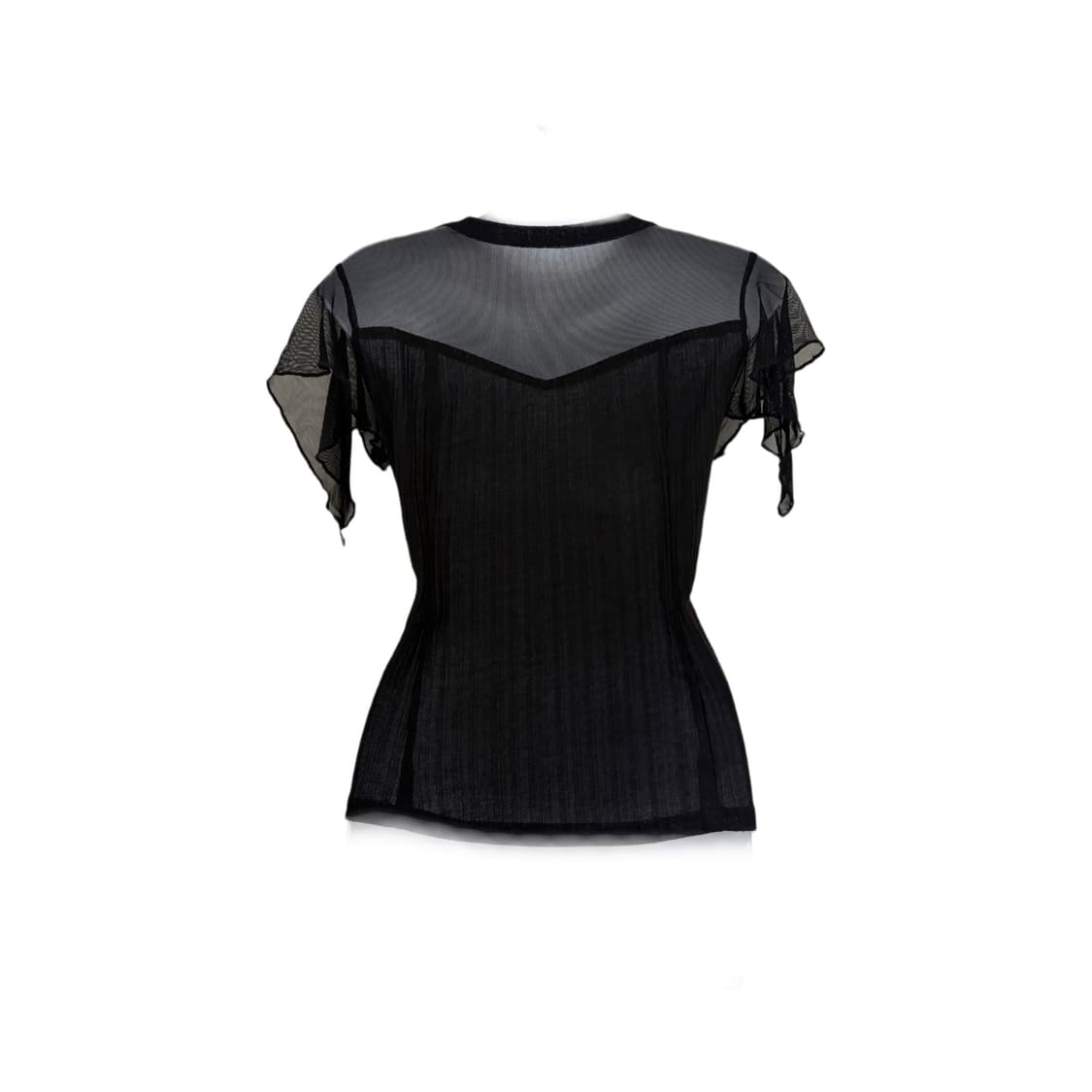mesh lace-up top 상품이미지2