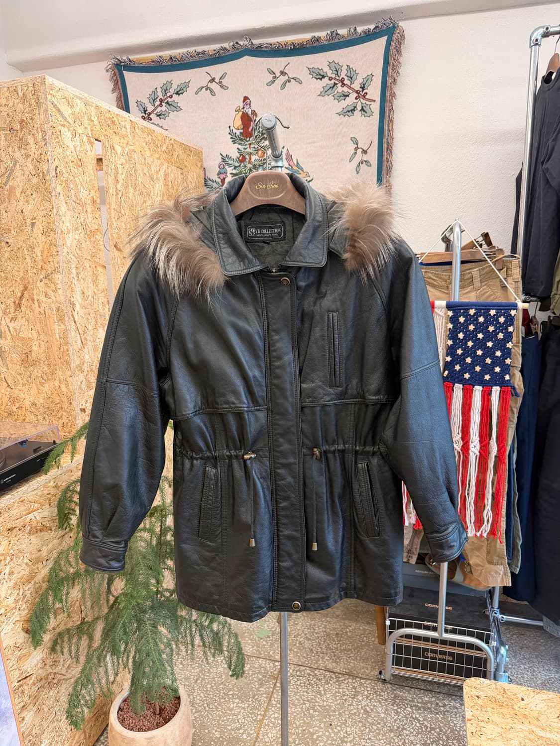 YK콜렉션 드럼다이드 사파리 가죽 자켓 상품이미지2