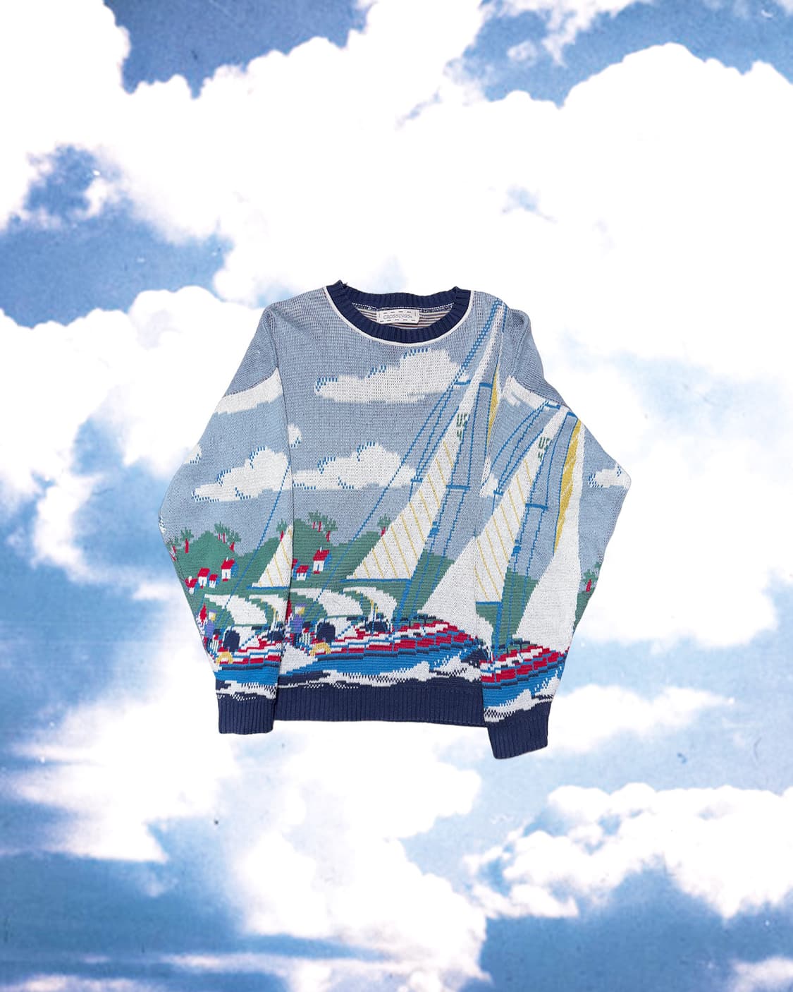 빈티지 그래픽 스웨터 상품이미지3