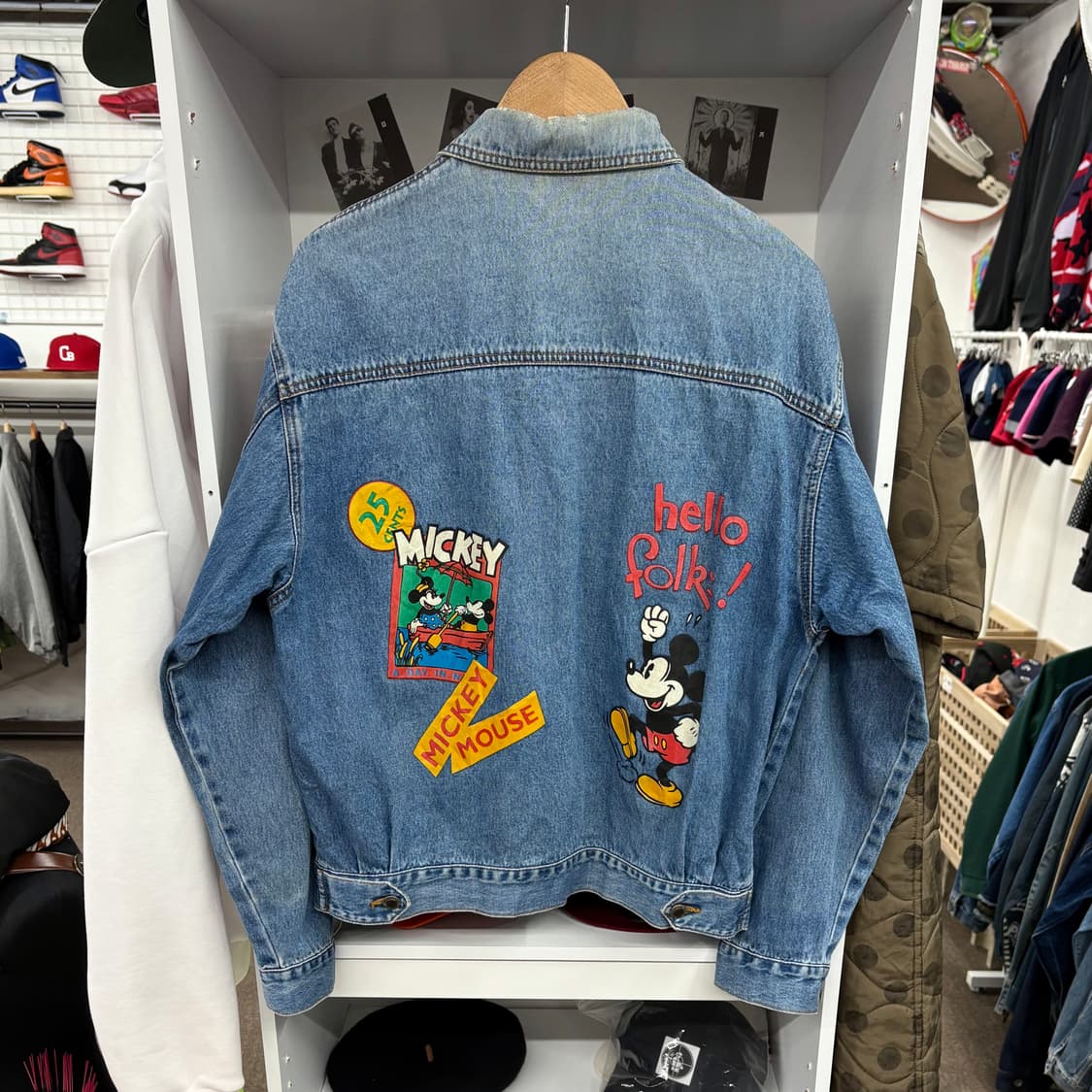 (L) 90s 디즈니 미키마우스 데님 자켓 상품이미지3