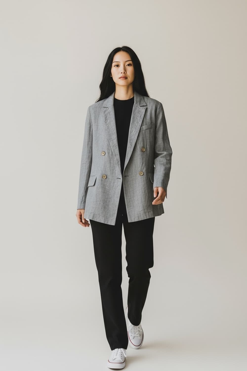 FEDELI 페델리 린넨 더블 버튼 블레이저 44 상품이미지1