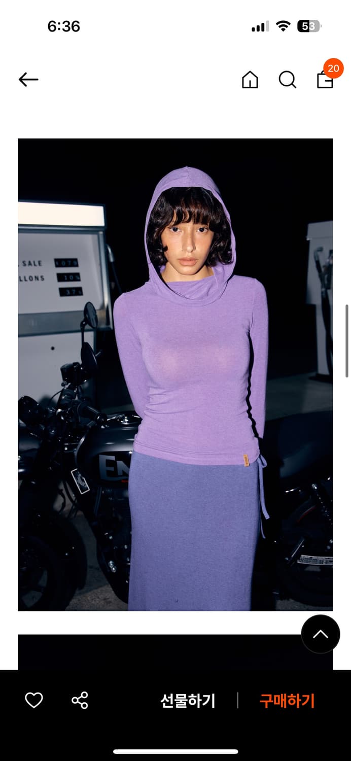 지지비샤 touch hoodie top 상품이미지1