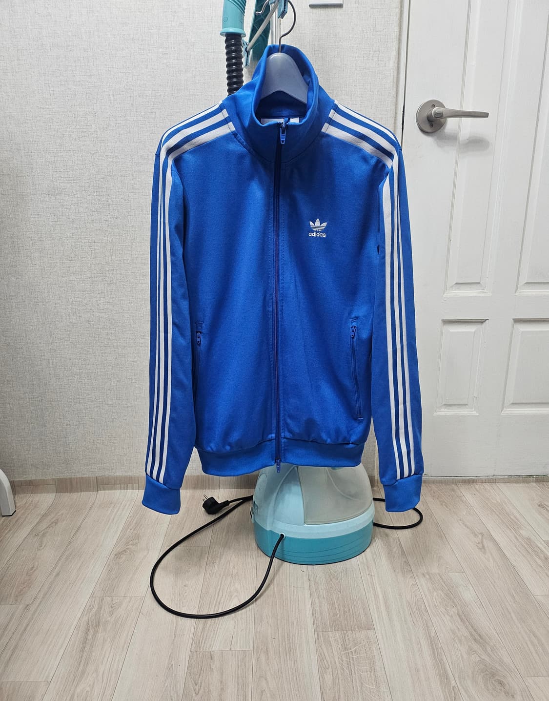 (90)S ☆초대장급☆ 아디다스 베켄바우어 2중지퍼 [파흰] 트랙탑져지 상품이미지1