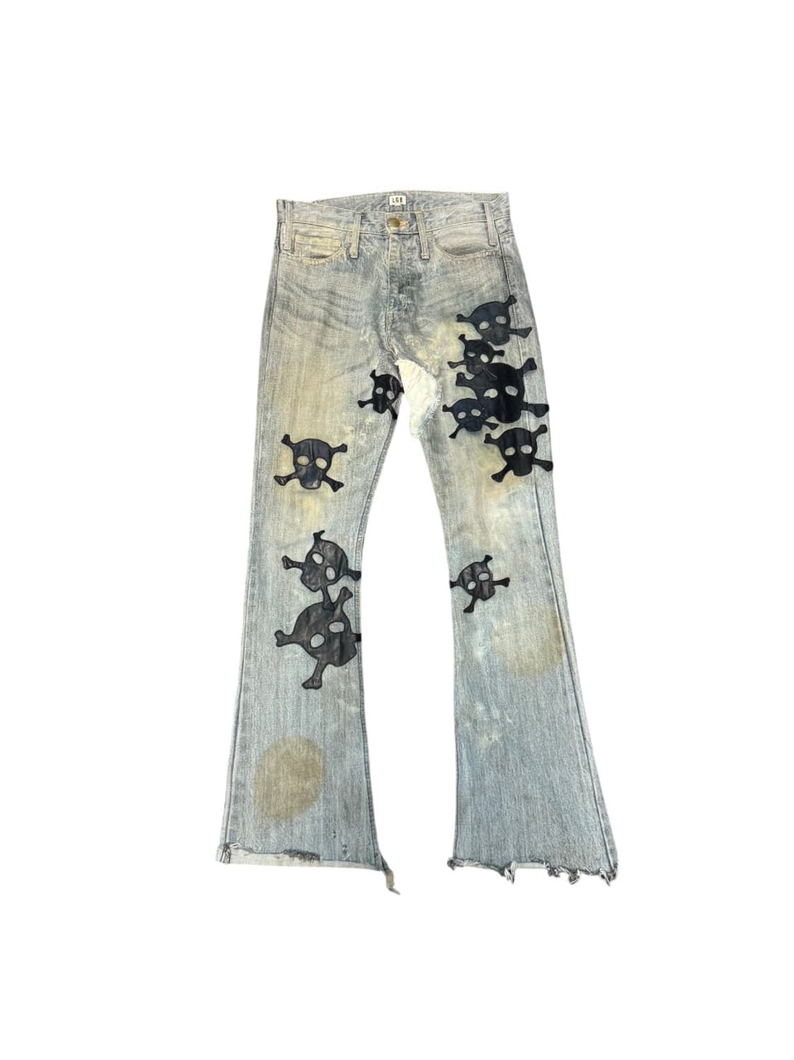 LGB Crazy Wolf Skull Patch Jeans 상품이미지2