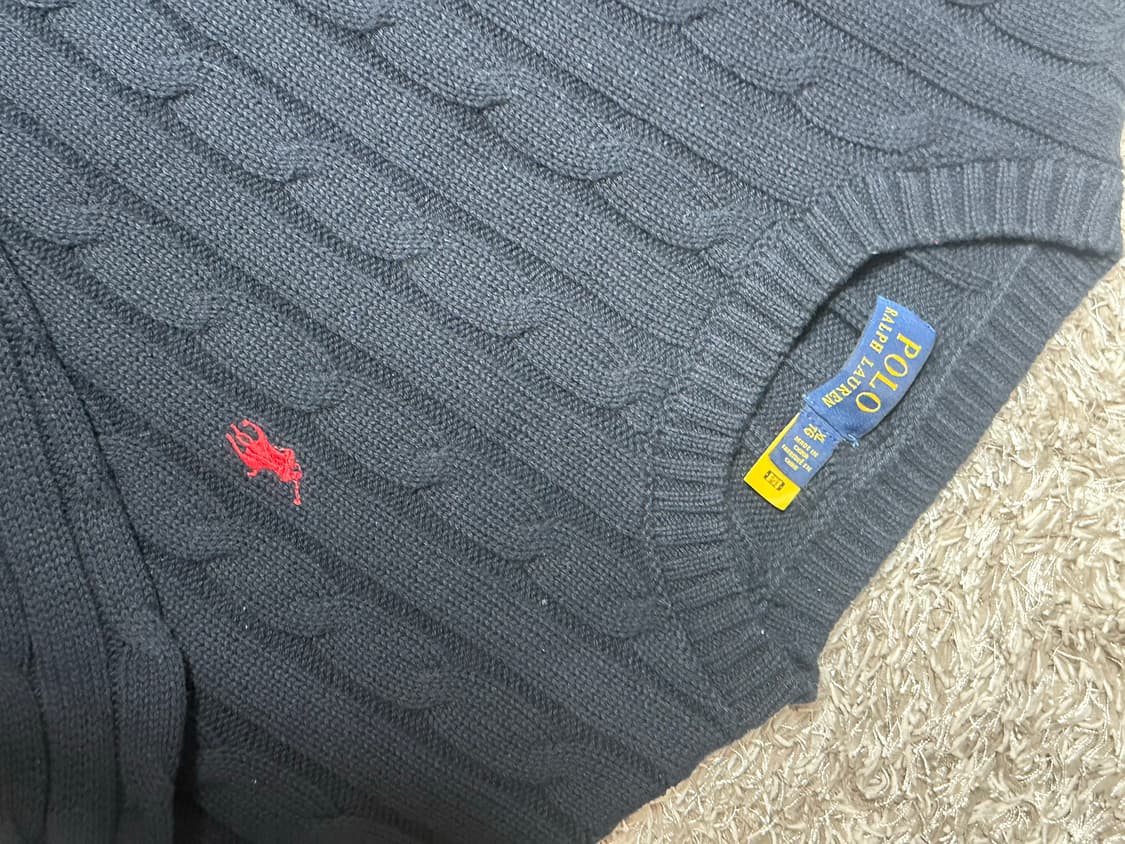 폴로 꽈배기 니트 상품이미지4