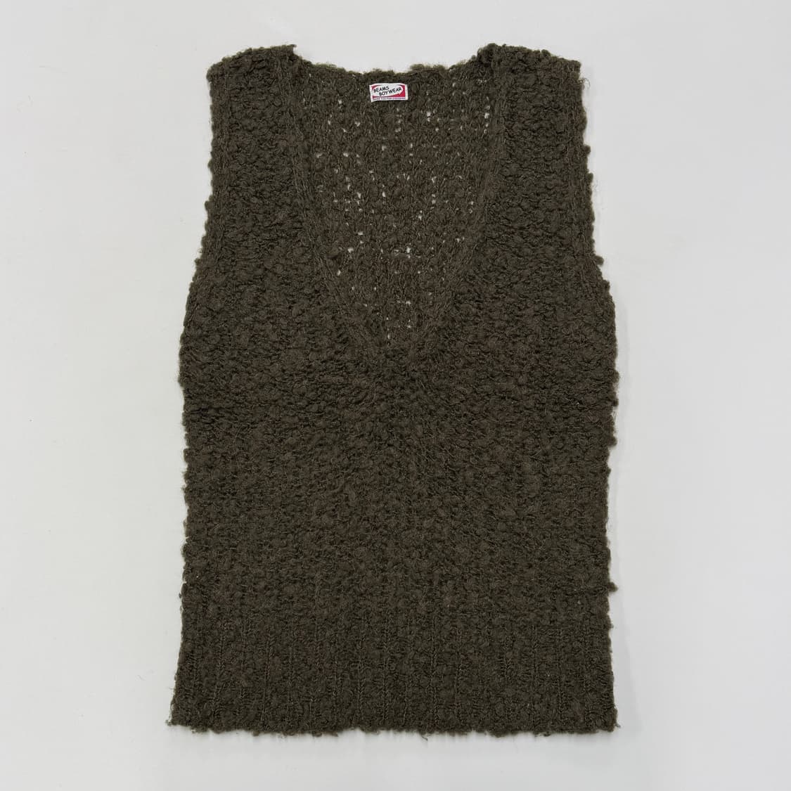 Beams Boy alpaca boucle vest 상품이미지2