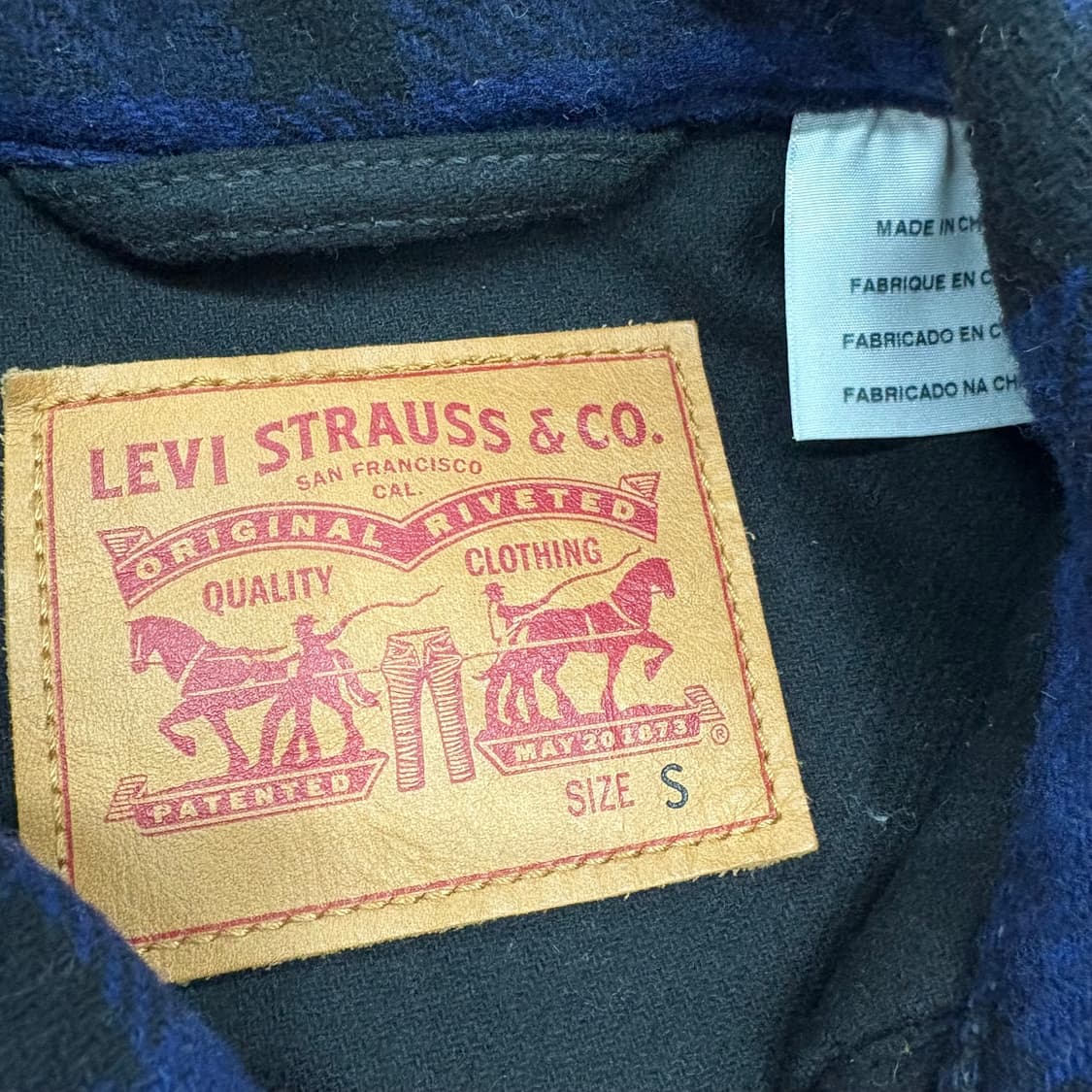 (90)리바이스타탄체크울자켓 상품이미지4