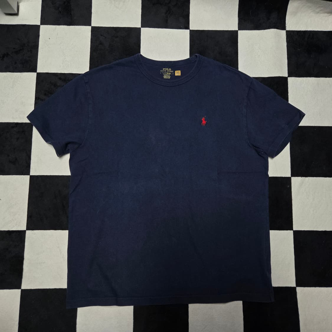 L 폴로랄프로렌 클래식 헤비웨이트 반팔 티셔츠 네이비 상품이미지1
