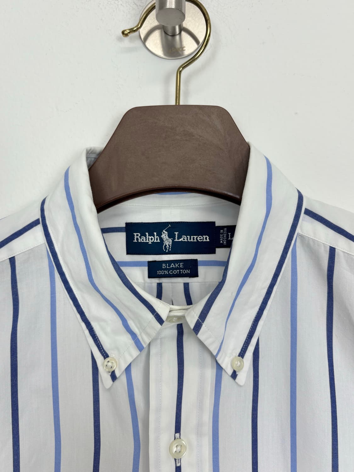  [4XL]POLO폴로 블루포니 블루네이비 스트라이프 셔츠 상품이미지4