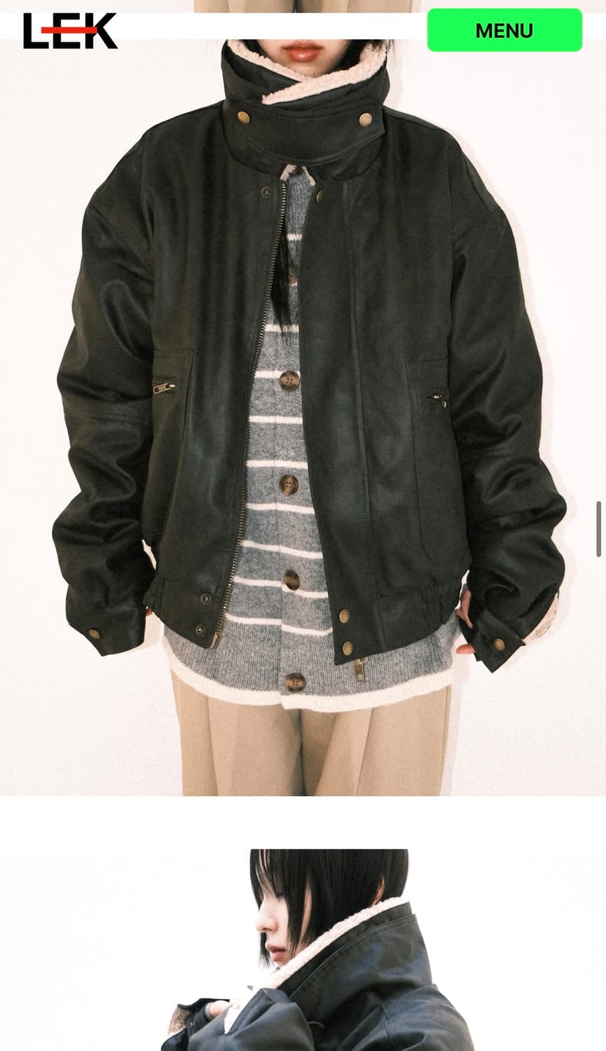 리키leekie 무스탕자켓 상품이미지2