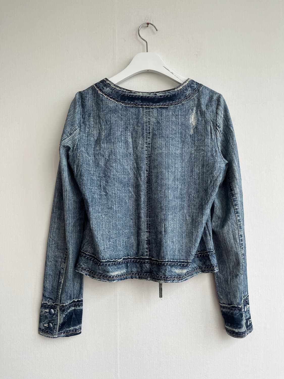 RENAULT.JEANS 페이크 데님 집업 자켓  상품이미지3