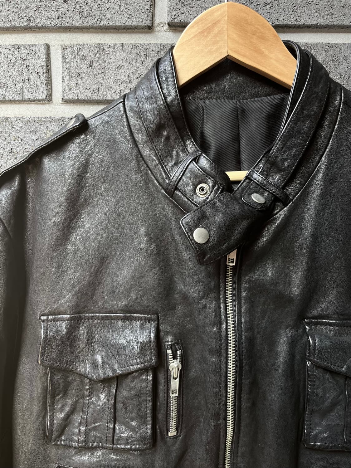 90s lambskin 양가죽 자켓 상품이미지6