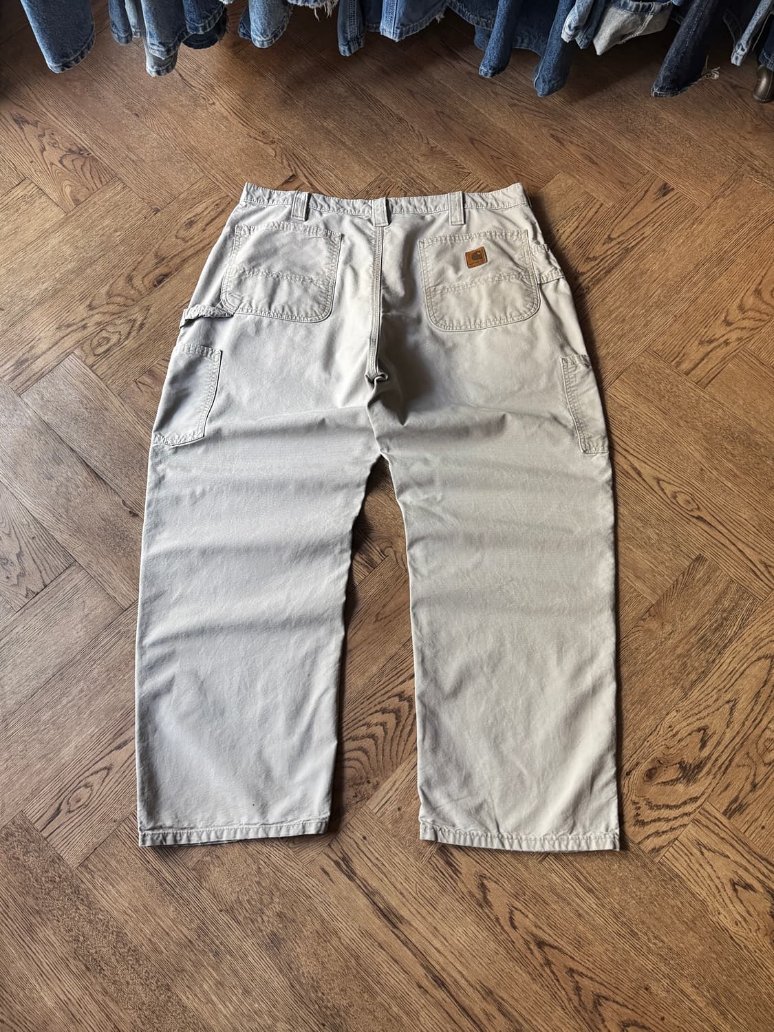 [36]칼하트 USA 탄 라이트캔버스 싱글니 카펜터 워크 팬츠 상품이미지2