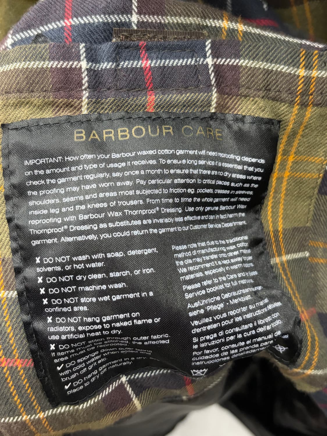 바버 비데일 왁스 자켓 올리브 상품이미지8