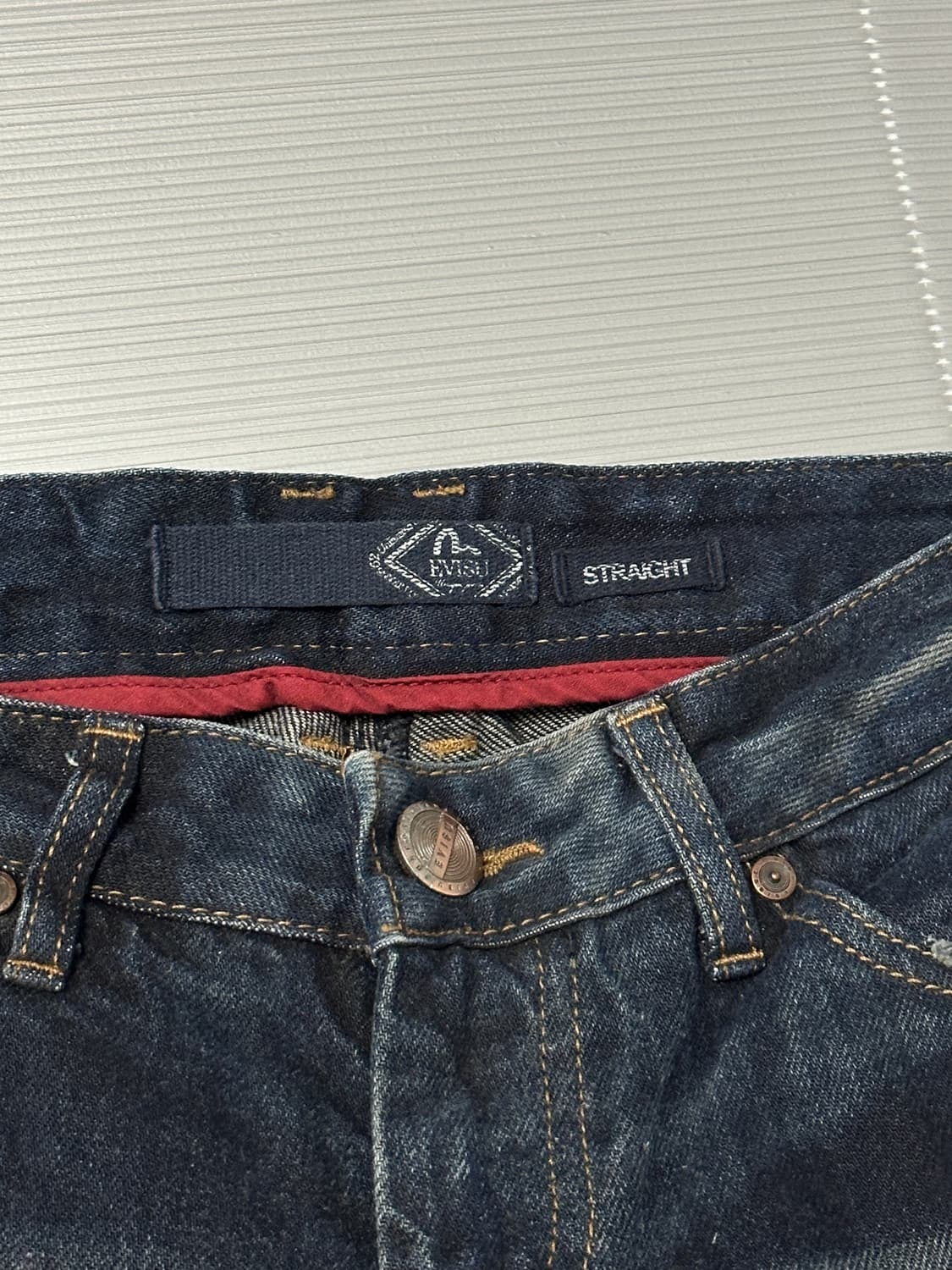 에비수 워싱 데님 팬츠 바지 27 상품이미지5