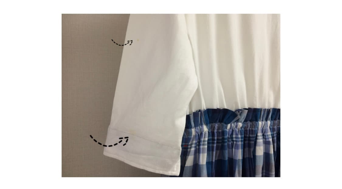 빈티지 블루 체크 원피스 상품이미지2