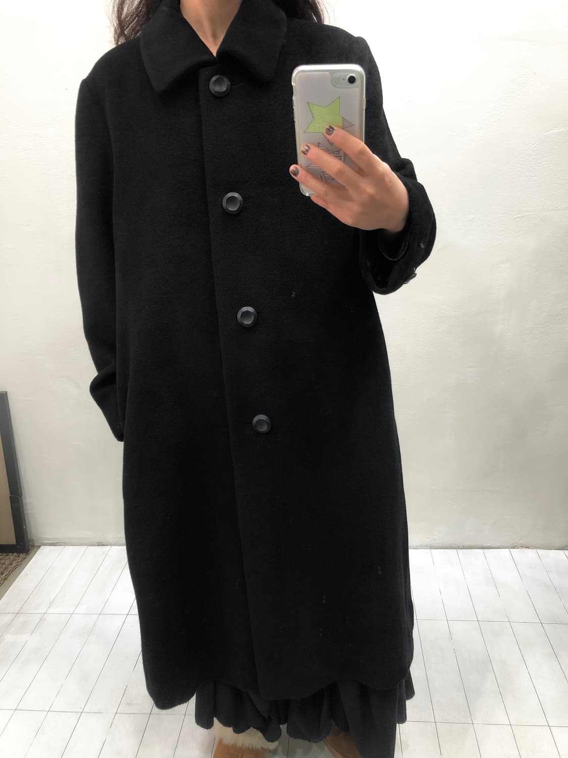 vintage long coat 상품이미지5