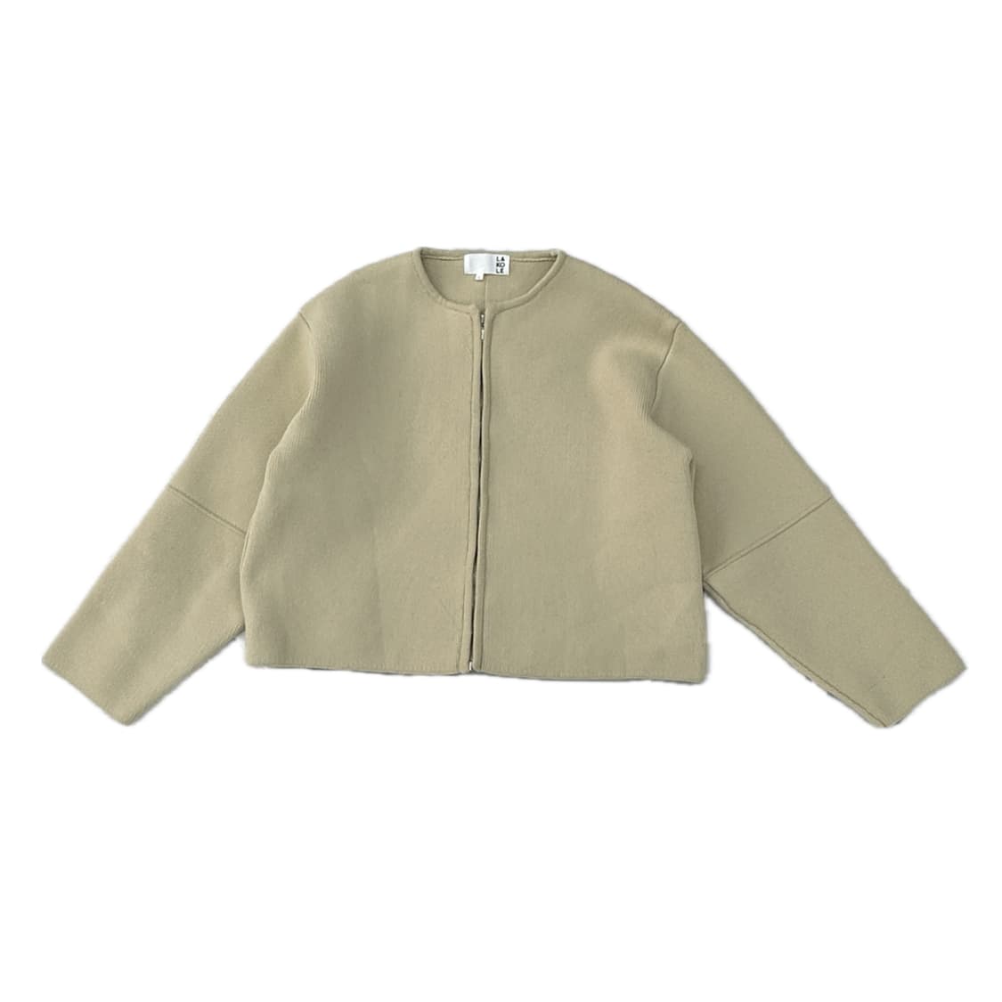 LAKOLE 베이지 니트 아우터 자켓 가을 그런지 히피 크롭  상품이미지2