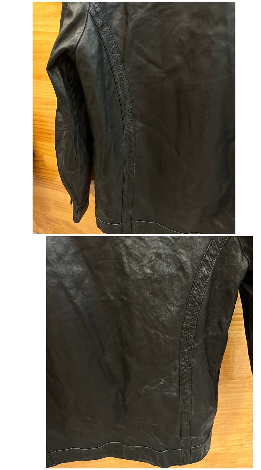 빈티지 양가죽 레더 자켓 블랙 100 #csz3999 상품이미지8