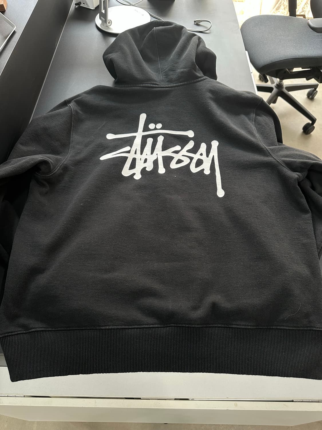 스투시 스탁 백로고 후드집업 상품이미지4