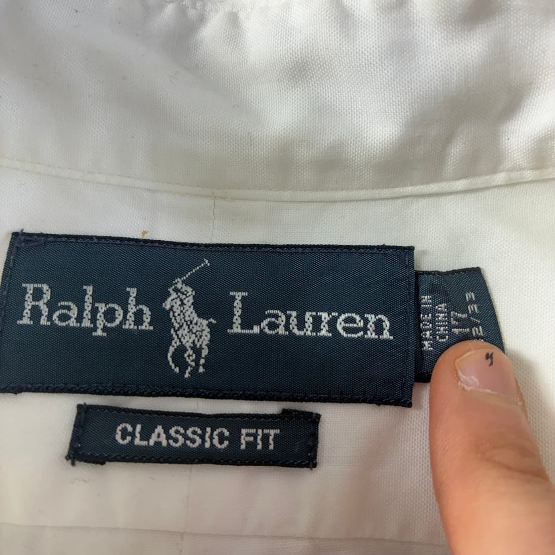 Polo  폴로 랄프로렌 자수 코튼 화이트 옥스퍼드 셔츠  상품이미지4