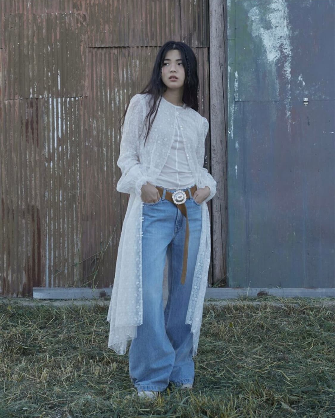 플레따 eyelet tulle robe 원피스(새상품) 상품이미지1