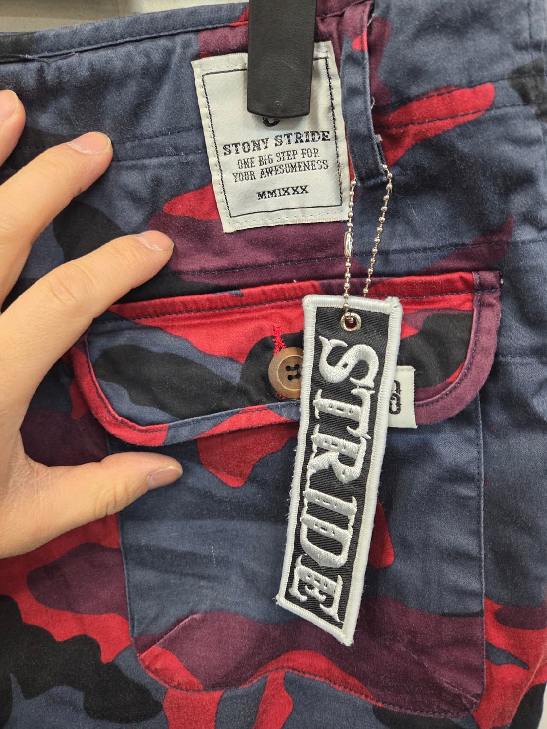 스토니 스트라이드 카모 카고쇼츠 반바지 L 대략 31 32  상품이미지3