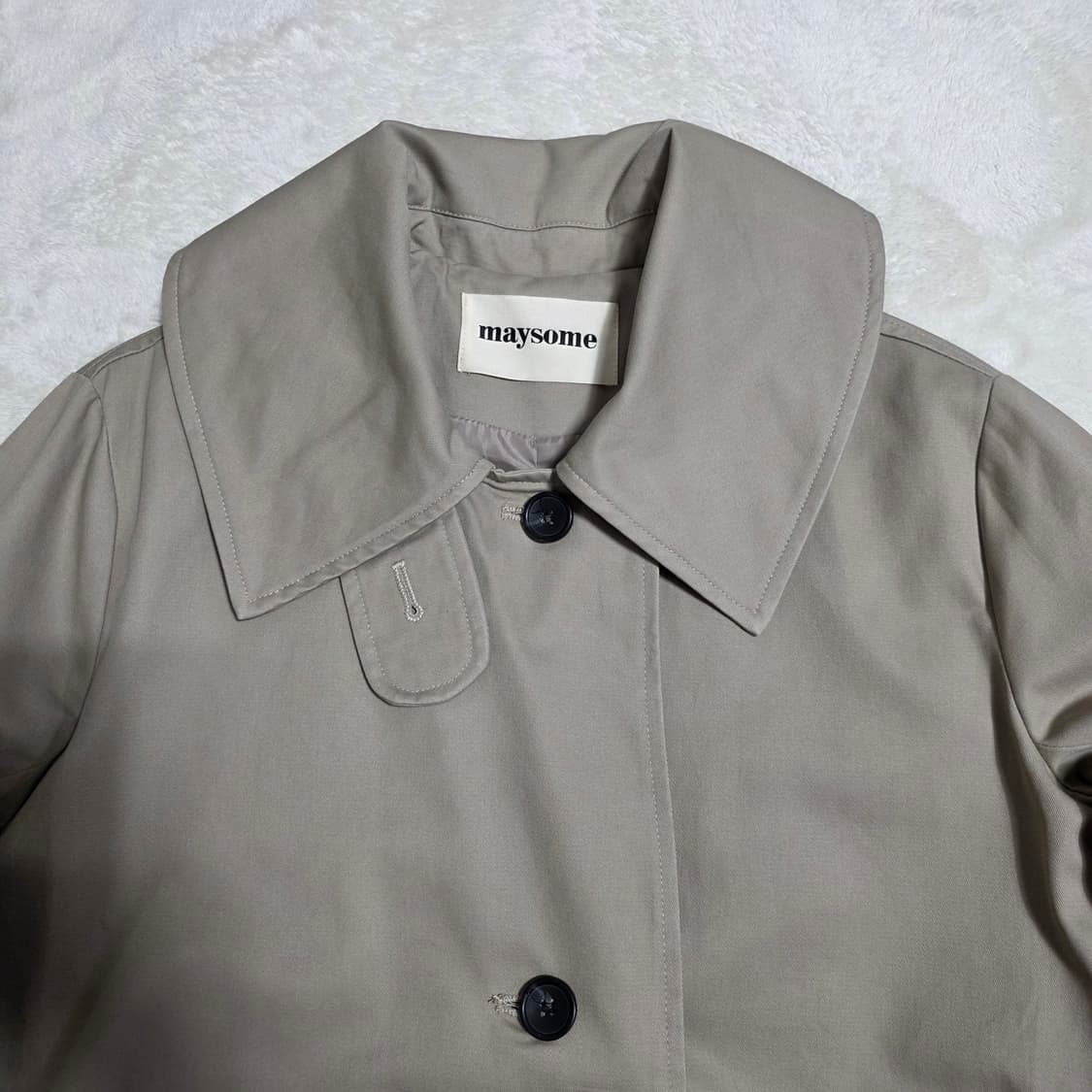 (F)메이썸 와이드 카라 트렌치 코트  상품이미지2