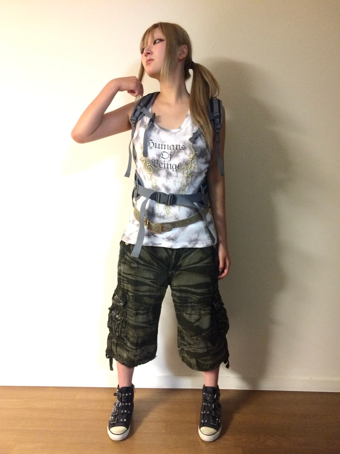 Tribal Gothic Punk Sleeveless + Belt  상품이미지7