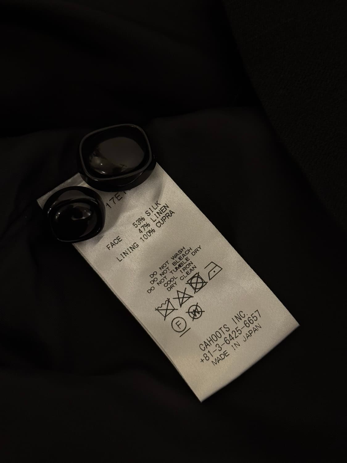 55) Lisette Black Tailored Silk Linen Ja 상품이미지10