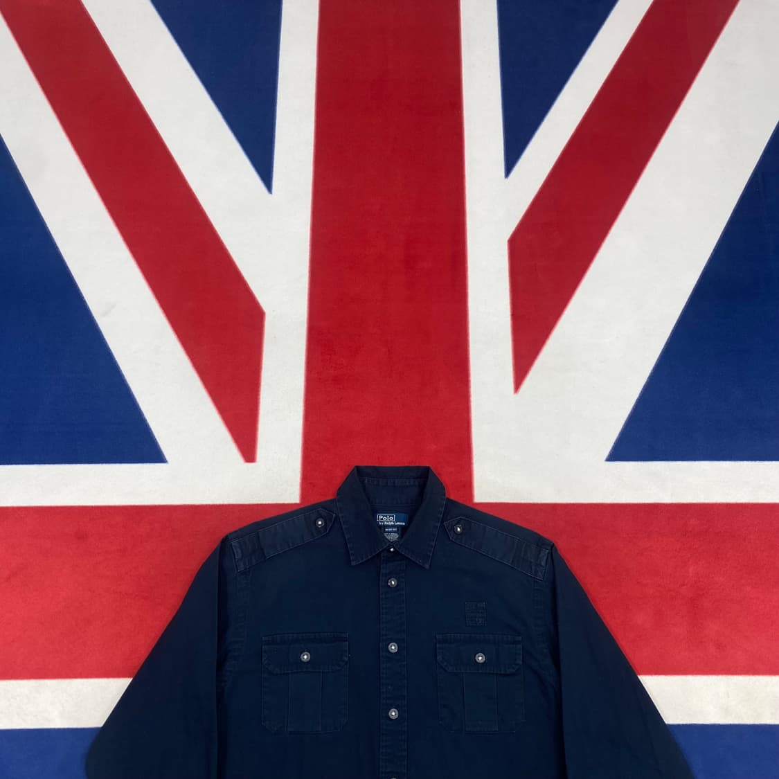 폴로 네이비 셔츠 실측 여성 44-55반 상품이미지2