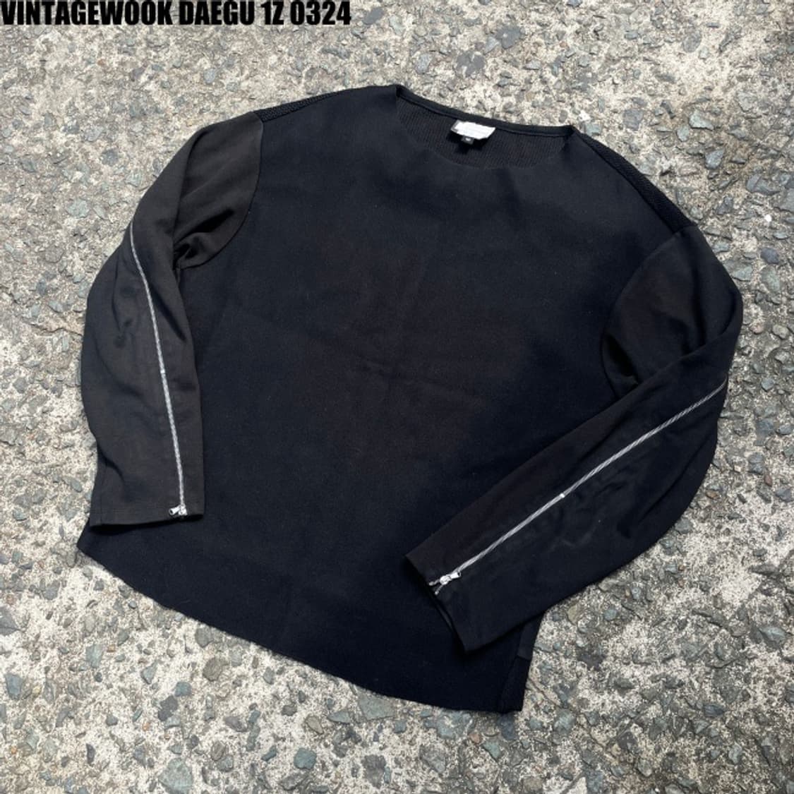 솔리드옴므 지퍼디테일 맨투맨 105 상품이미지1