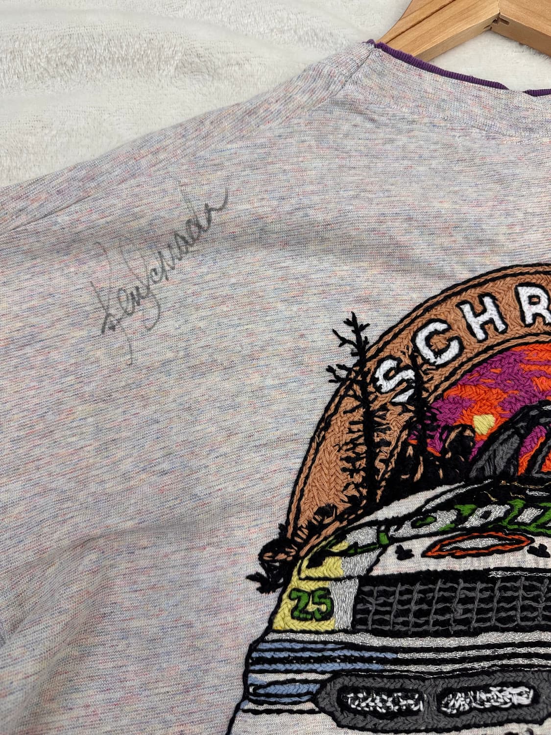 (F)SEVEN BY SEVEN 자수 패치 레이어드 반팔 상품이미지8