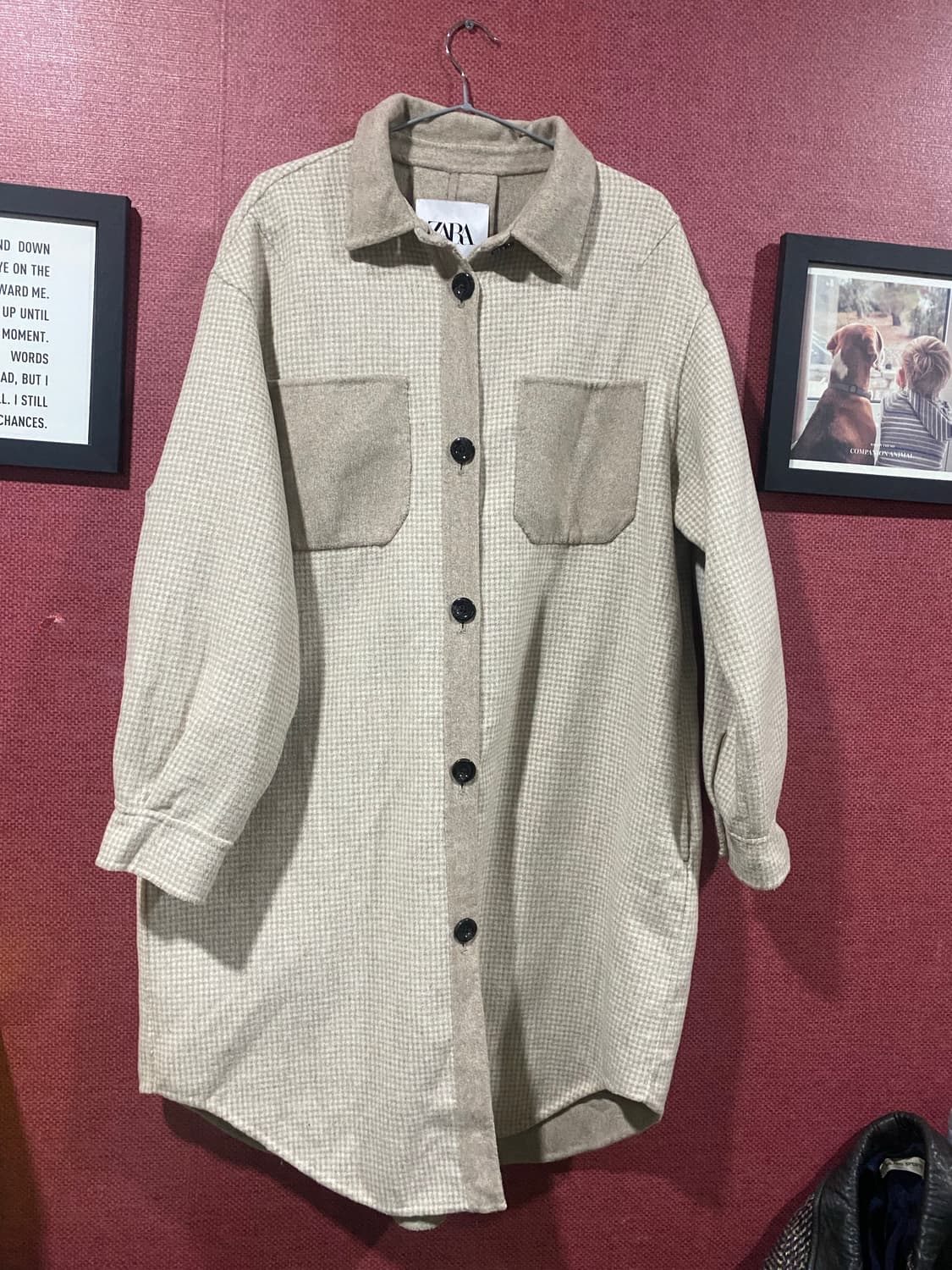 ZARA 셔츠형 코트 M사이즈 상품이미지1