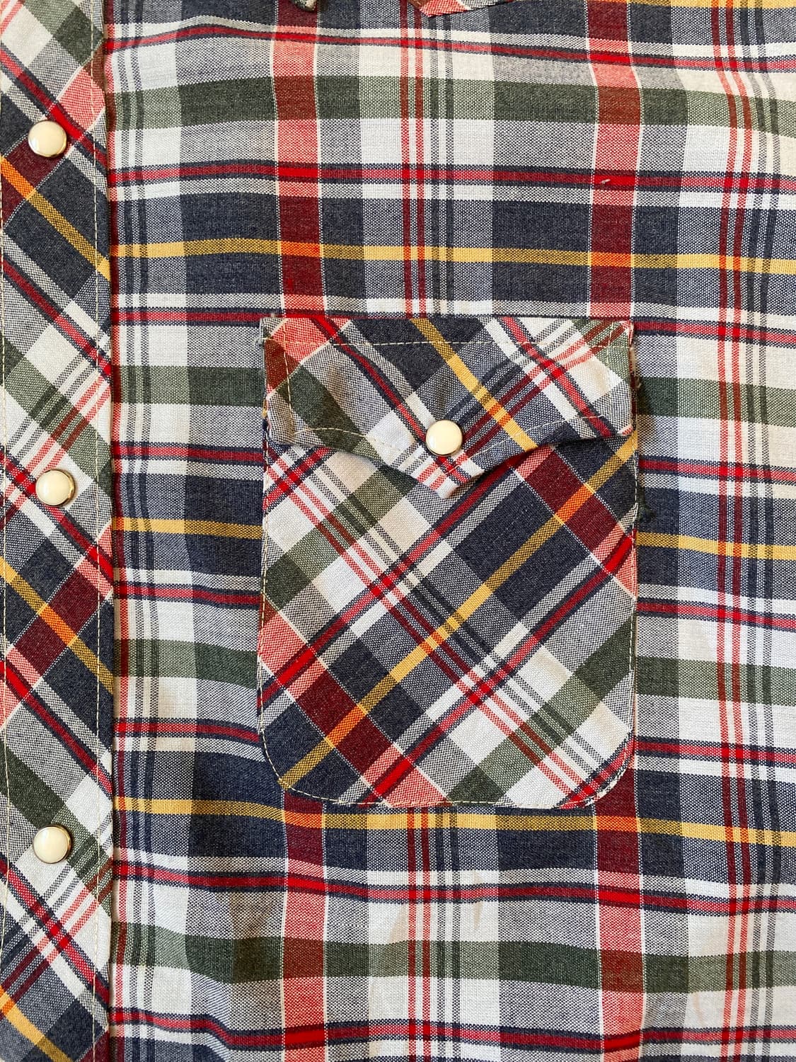 빈티지 체크 포켓 셔츠 (Man 2XL) AB1315 상품이미지5