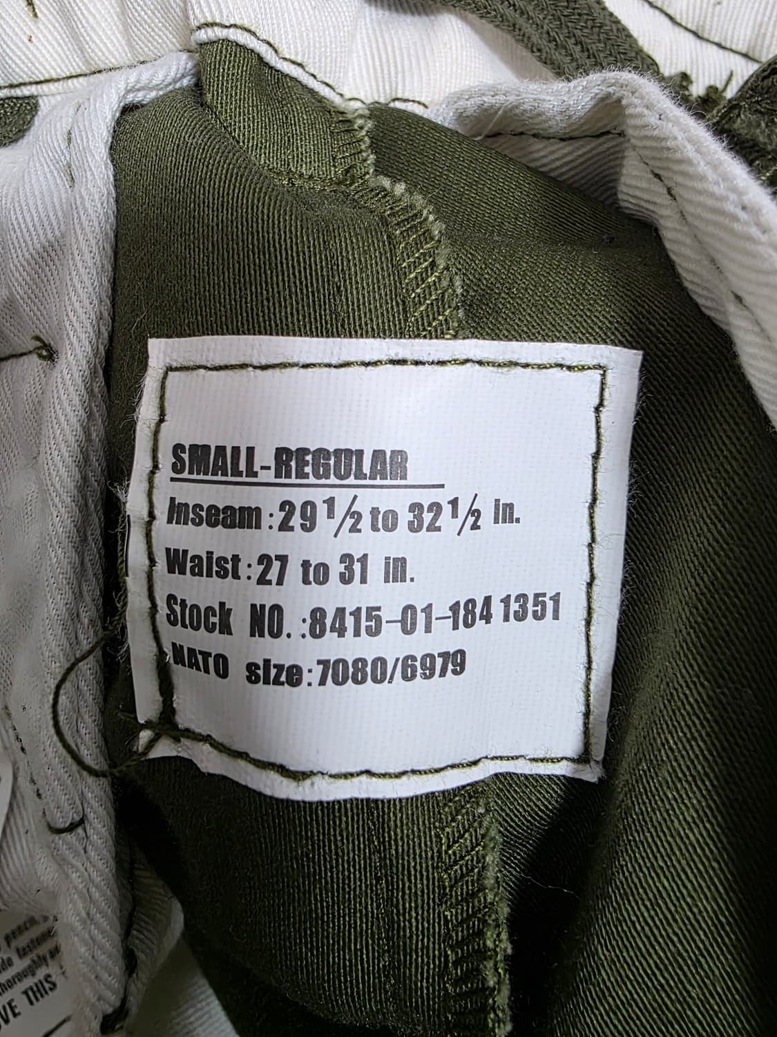미군 BDU 팬츠 군복 바지 31 상품이미지9