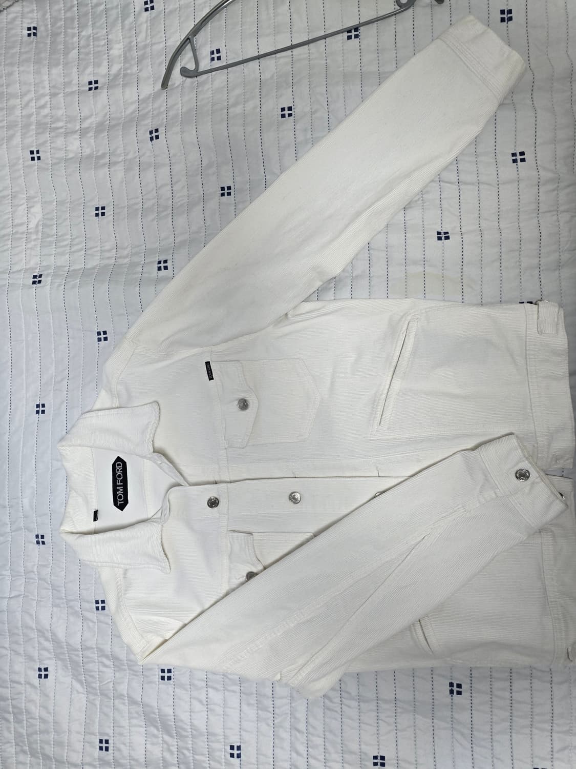 톰포드 화이트 코듀로이 트러커 자켓L 상품이미지3